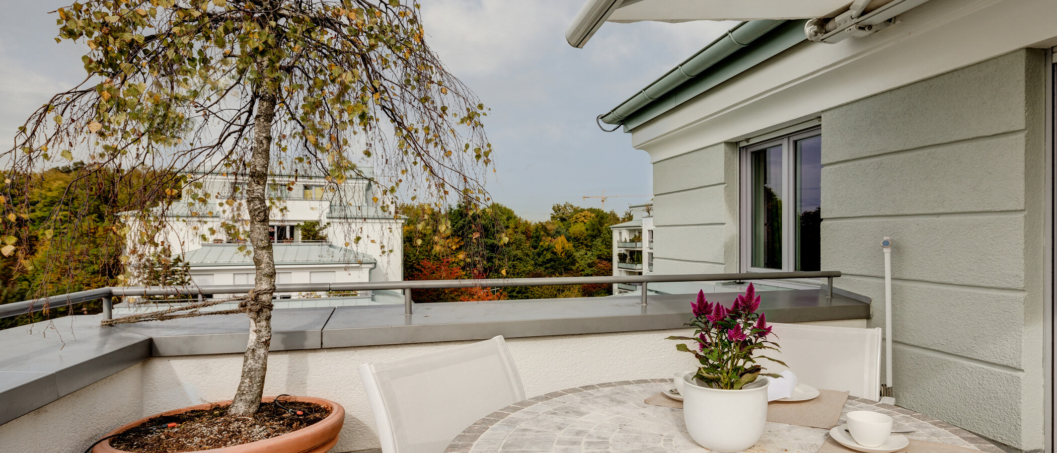 Çatı teraslı daire München Bogenhausen 02 Teras 10781