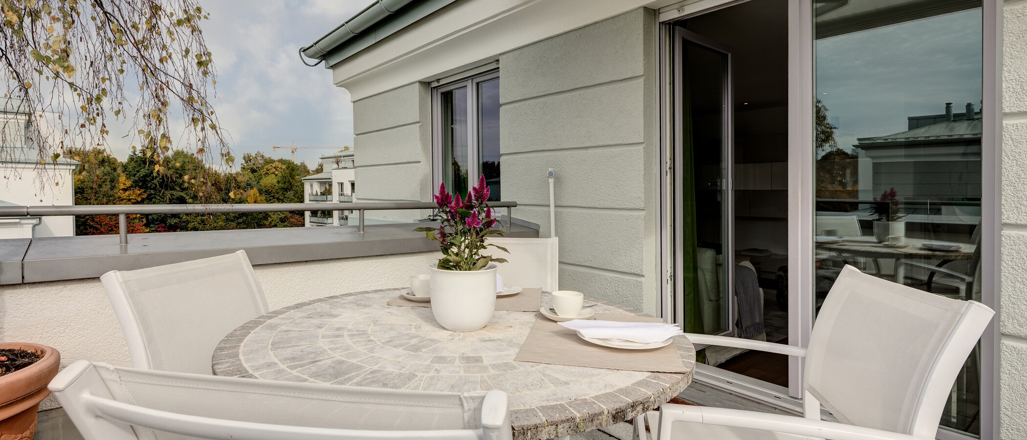 Çatı teraslı daire München Bogenhausen 03 Teras 10781