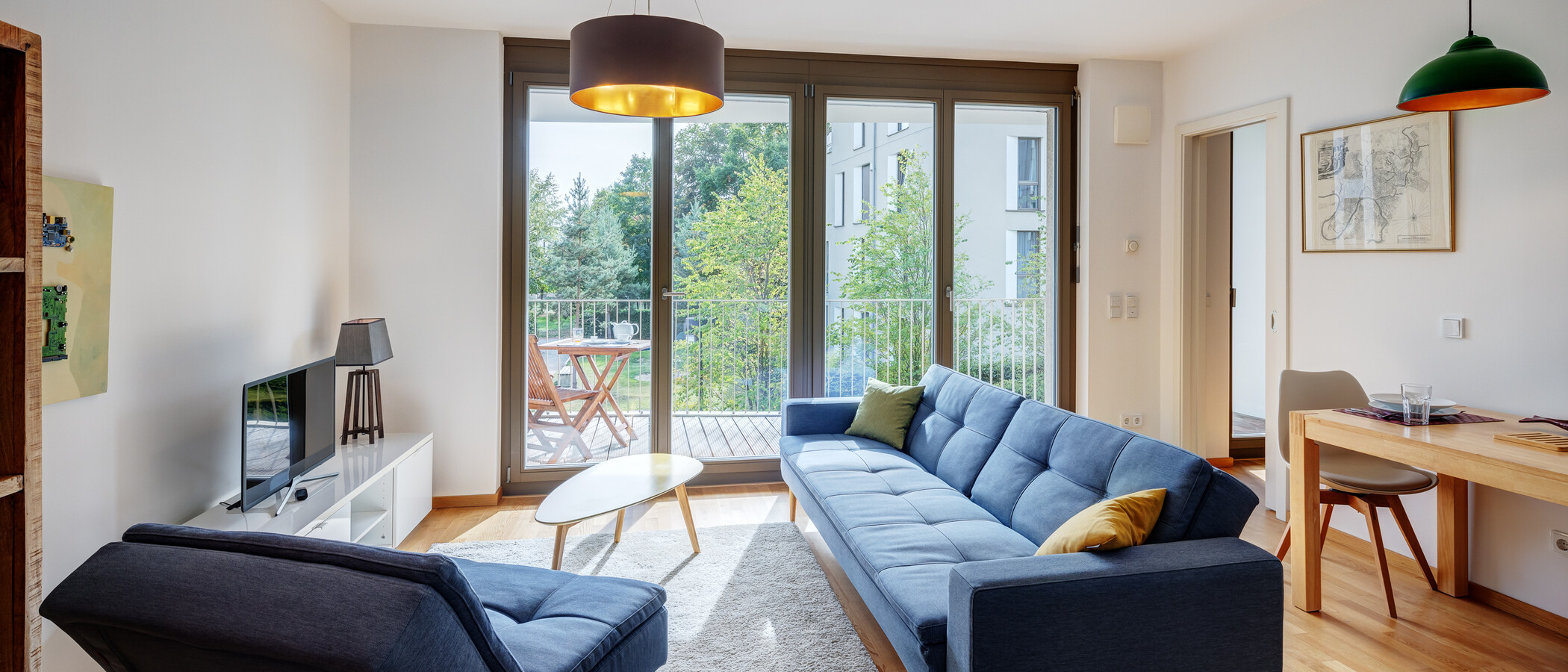 Ploché München Schwabing - Domagkpark 01 Obývací prostor 10791