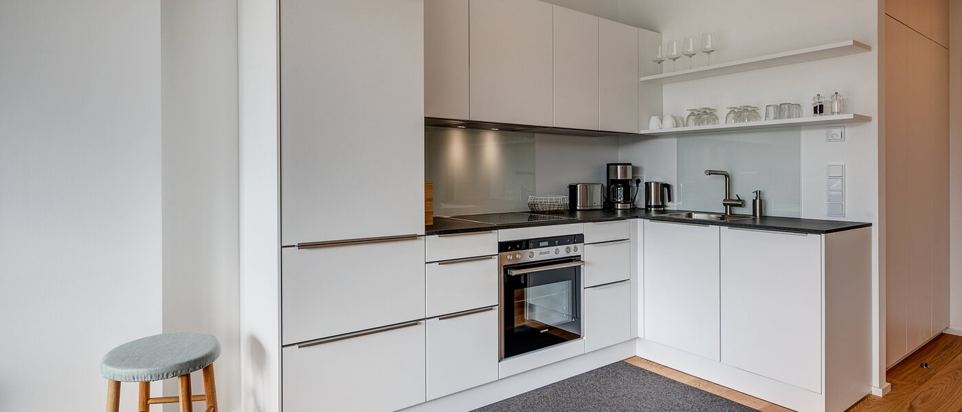 Ravna stran München Schwabing-West (rund um den Hohenzollernplatz) 01 Kuhinja 10823