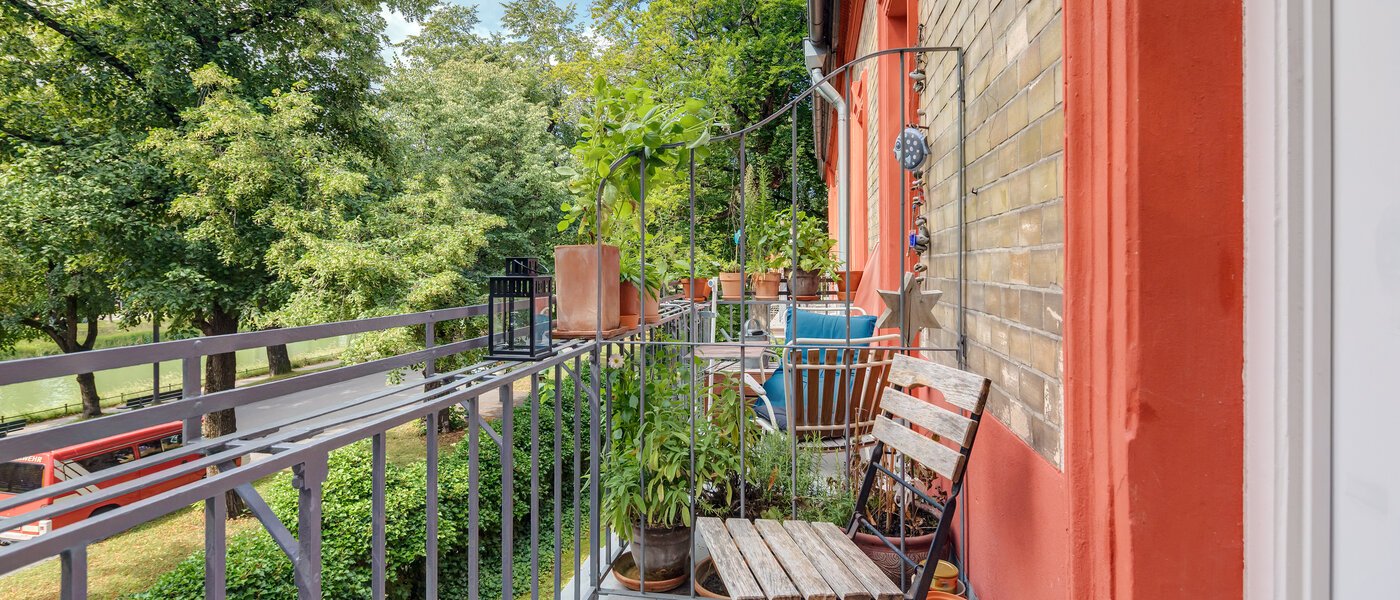 Плосък München Nymphenburg-Gern 02 Балкон 10861