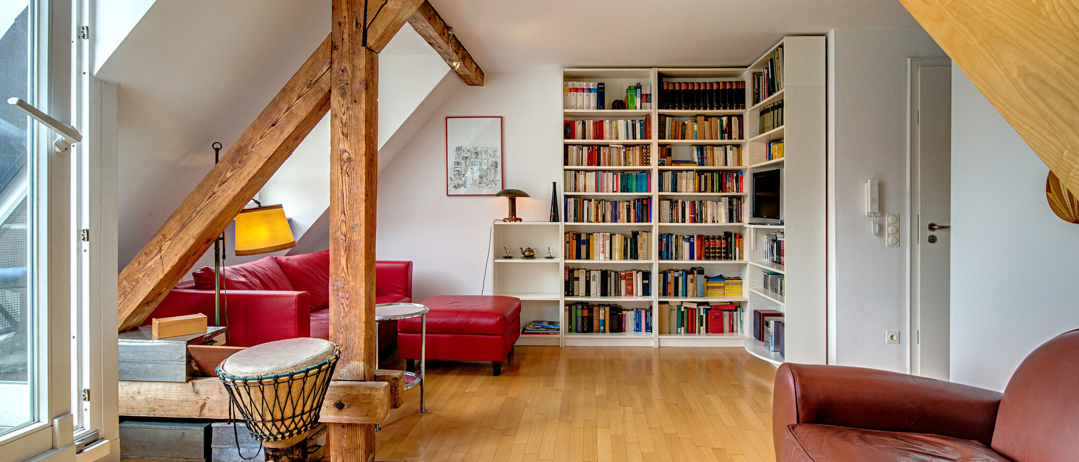 갤러리 플랫 München Schwabing (links der Leopoldstraße) 01 거실 공간 1090