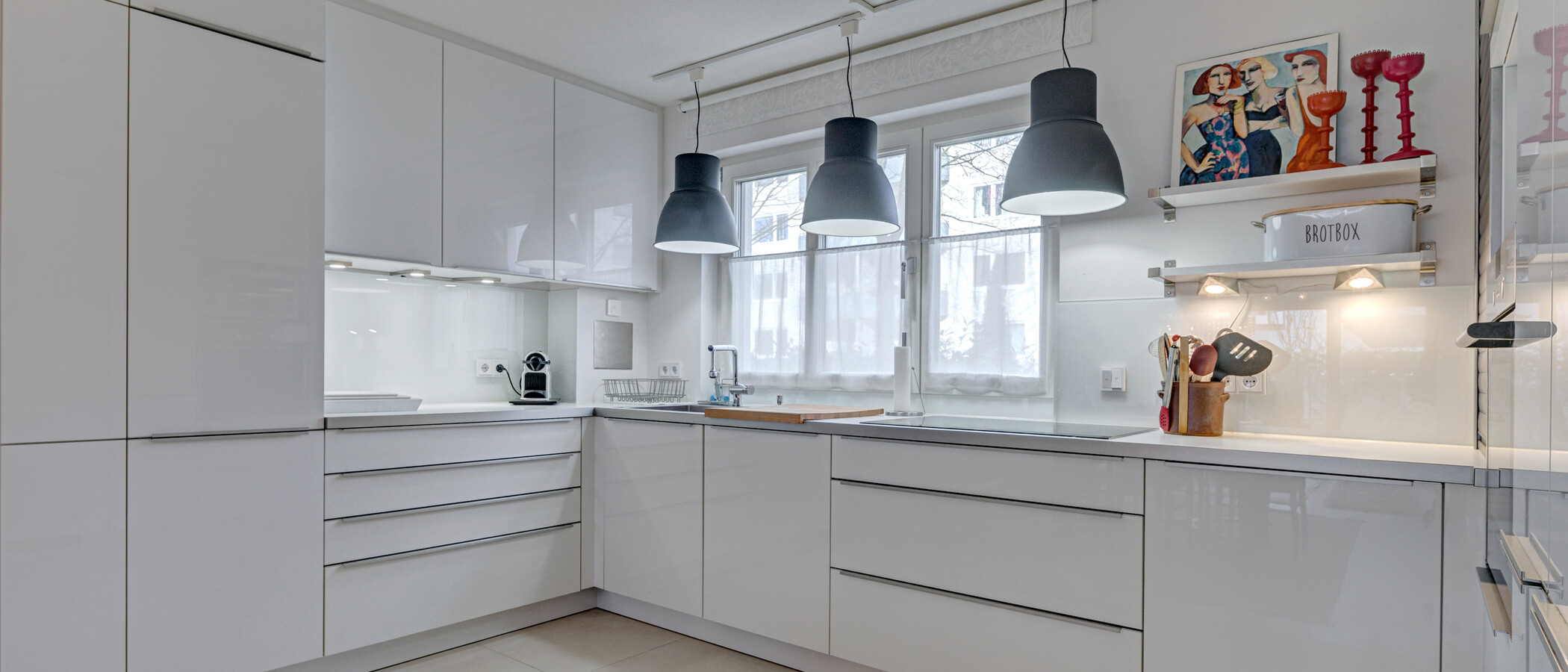 Ploché München Schwabing-Georgenschwaige 01 Kuchyně 10906