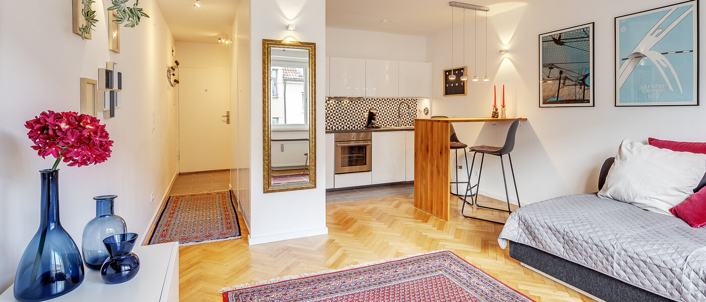 Ploché München Maxvorstadt - Universitätsviertel 02 Obývacia časť 10955