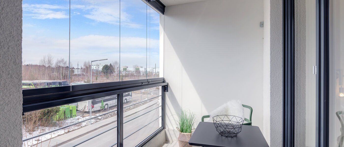 Ploché München Moosach 01 Balkón 10967