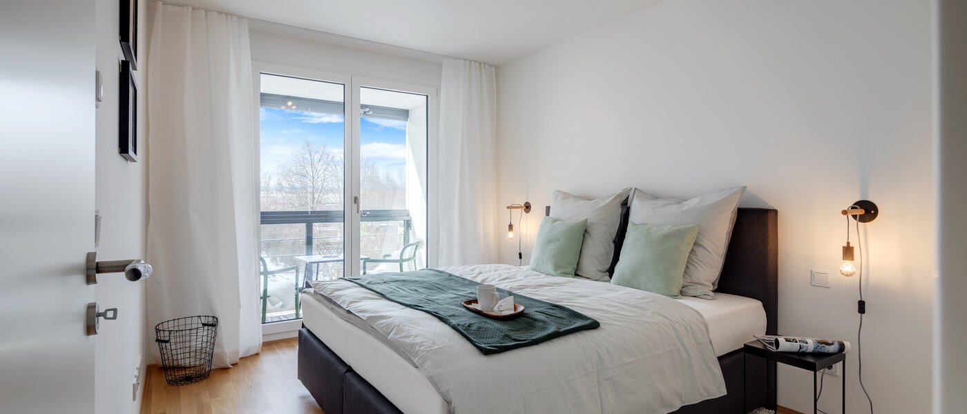 Ploché München Moosach 01 Spálňa 10967