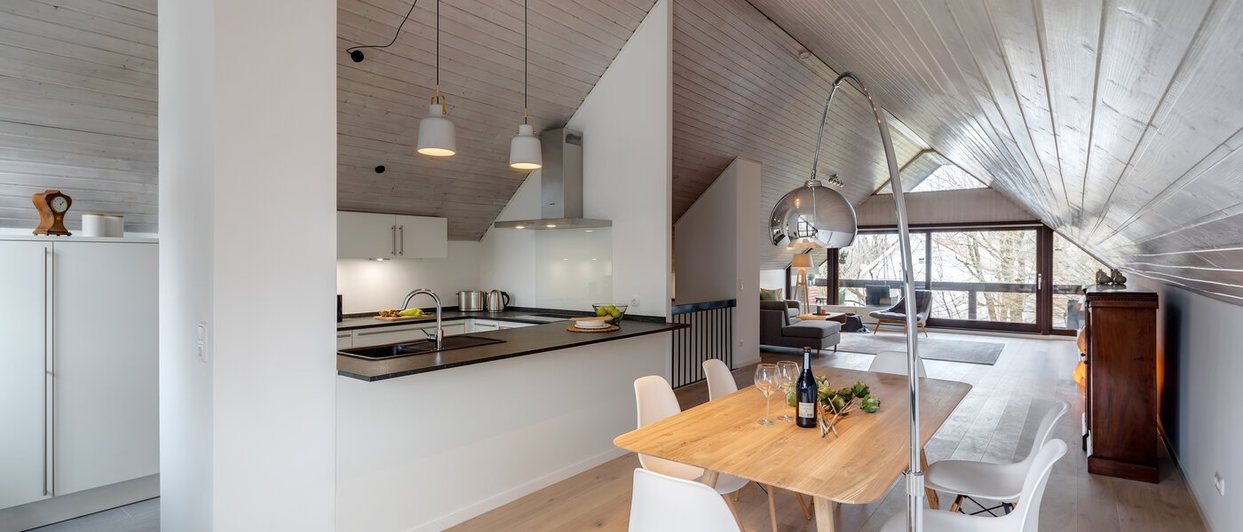 메조넷 플랫 München Oberföhring 02 식사 공간 10997