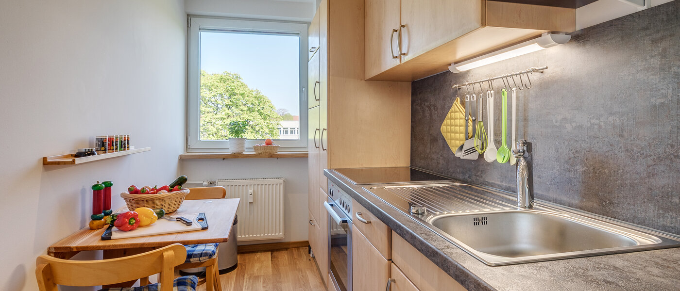 Плоский München Neuhausen 01 Кухня 11009