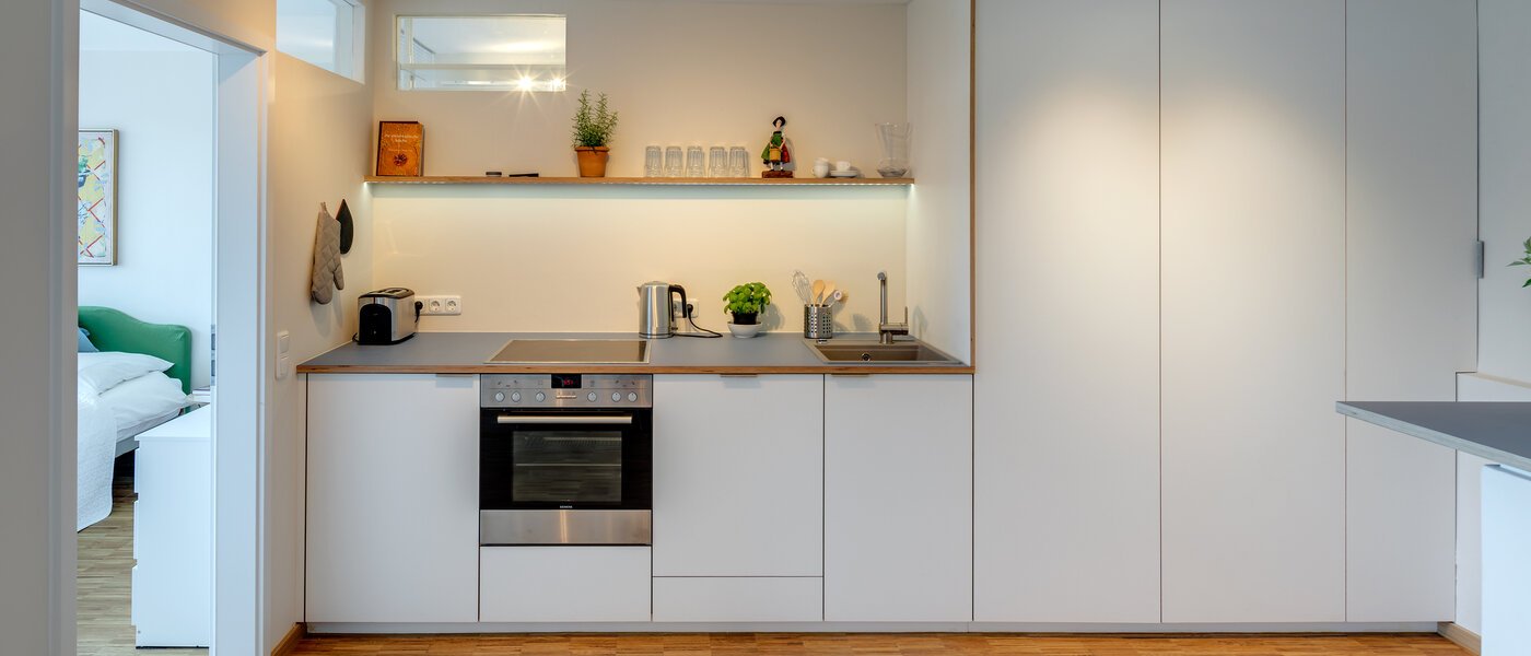 Tagterrasse-lejlighed München Bogenhausen 02 Køkken 11076