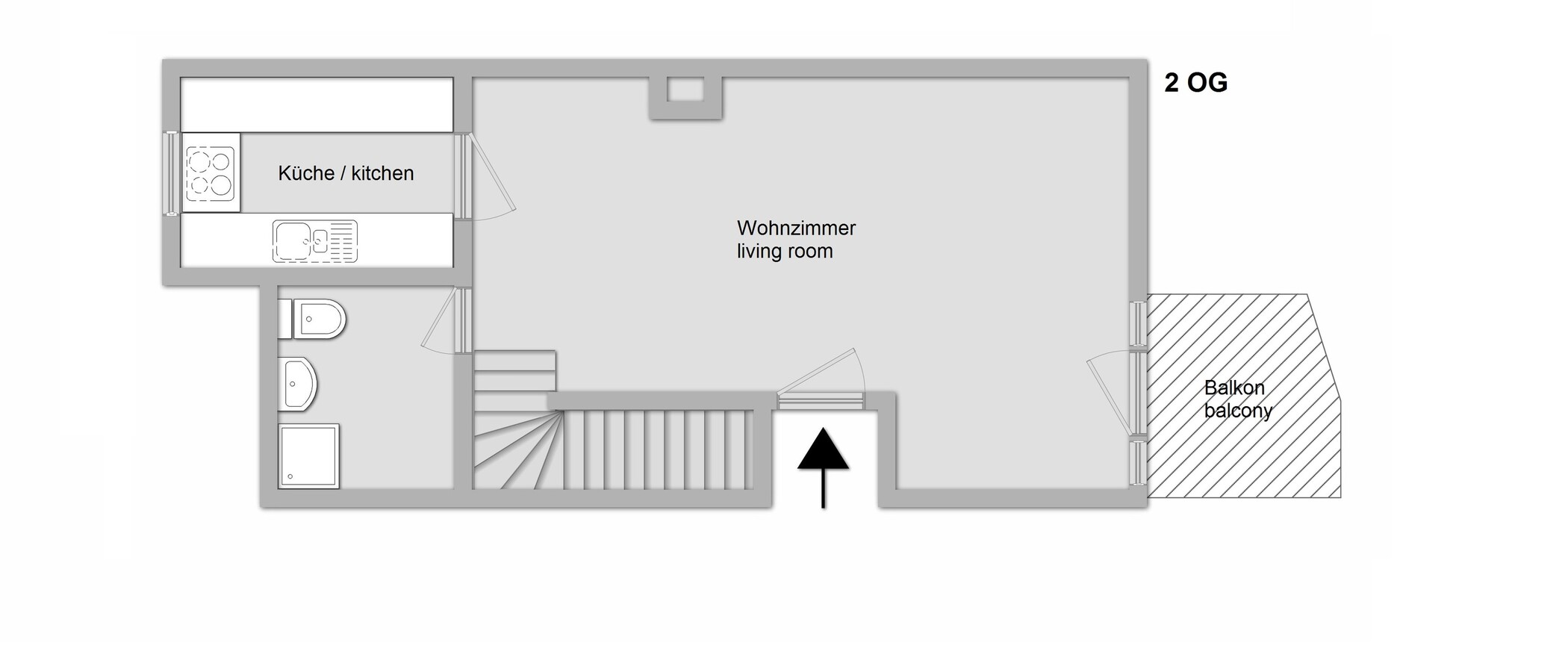Maisonette daire Dachau 01 Kat planı 11106