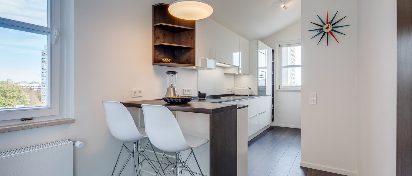 Tagterrasse-lejlighed München Arabellapark 05 Køkken 11226