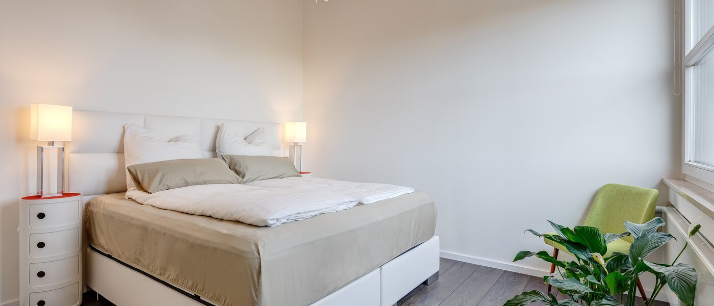 Tagterrasse-lejlighed München Arabellapark 02 Soveværelse 11226