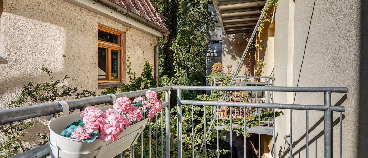 Плоский München Glockenbachviertel 01 Балкон 11255