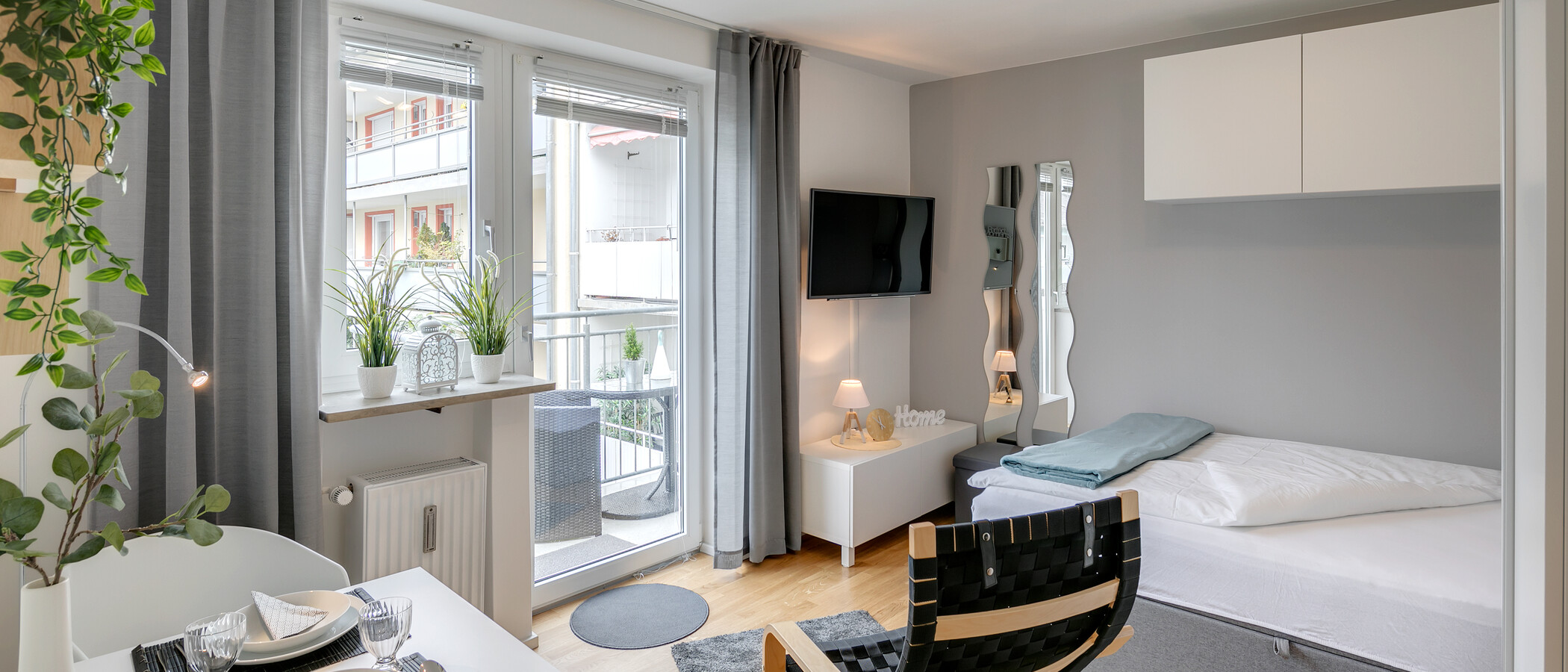 Ploché München Neuhausen 01 Obývací prostor 11266