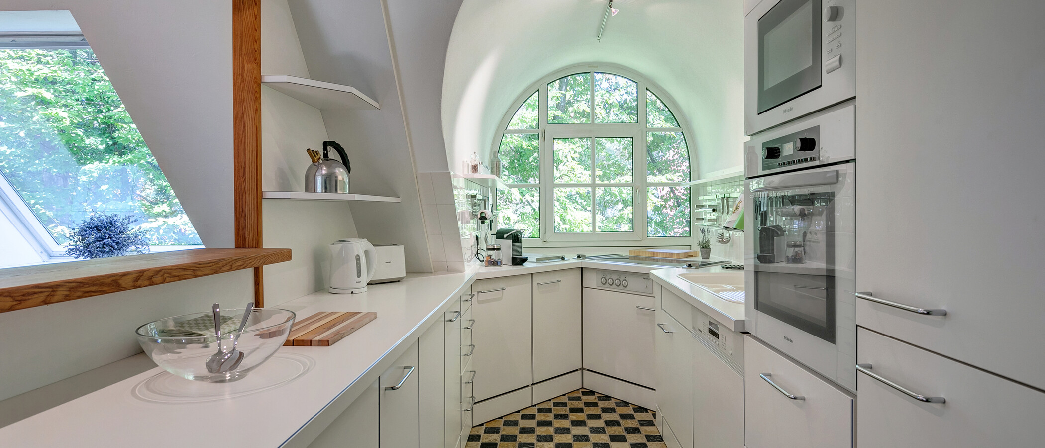 Çatı teraslı daire München Menterschwaige 01 Mutfak 11267