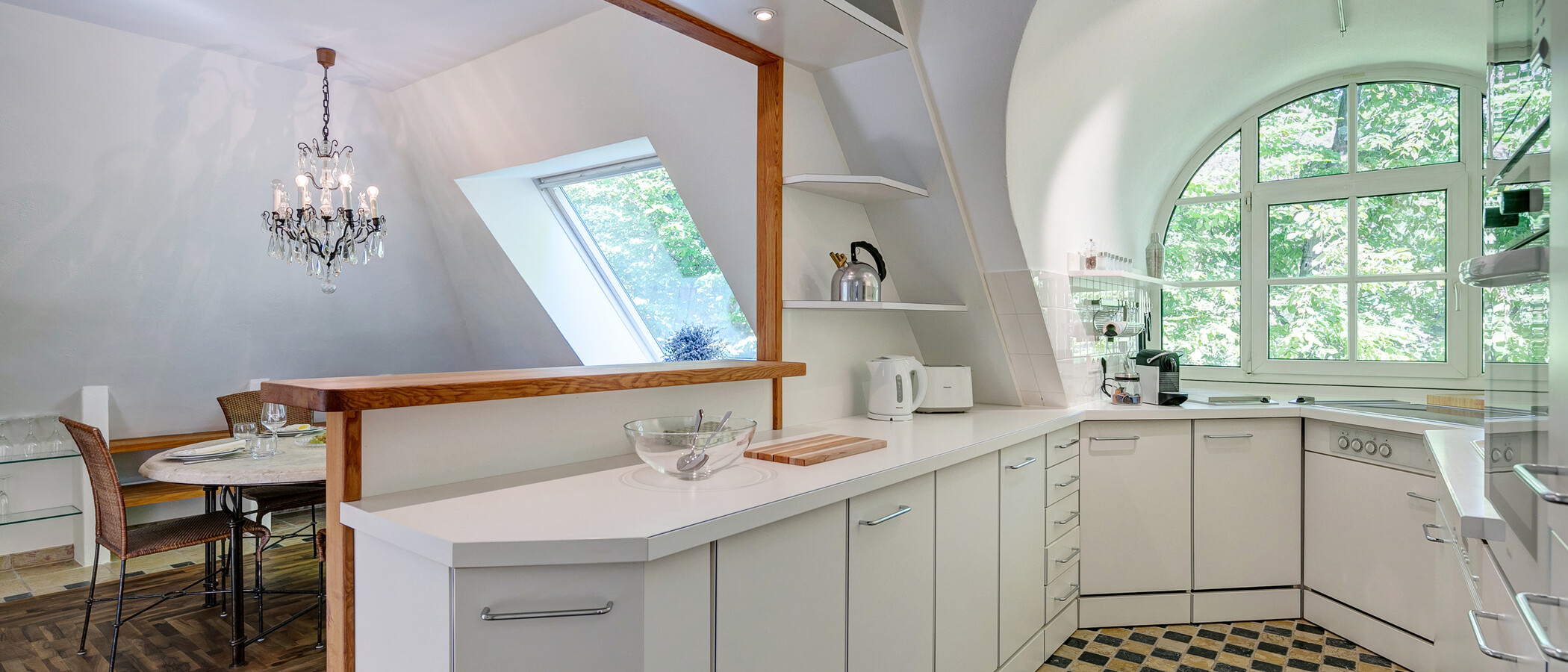Çatı teraslı daire München Menterschwaige 05 Mutfak 11267