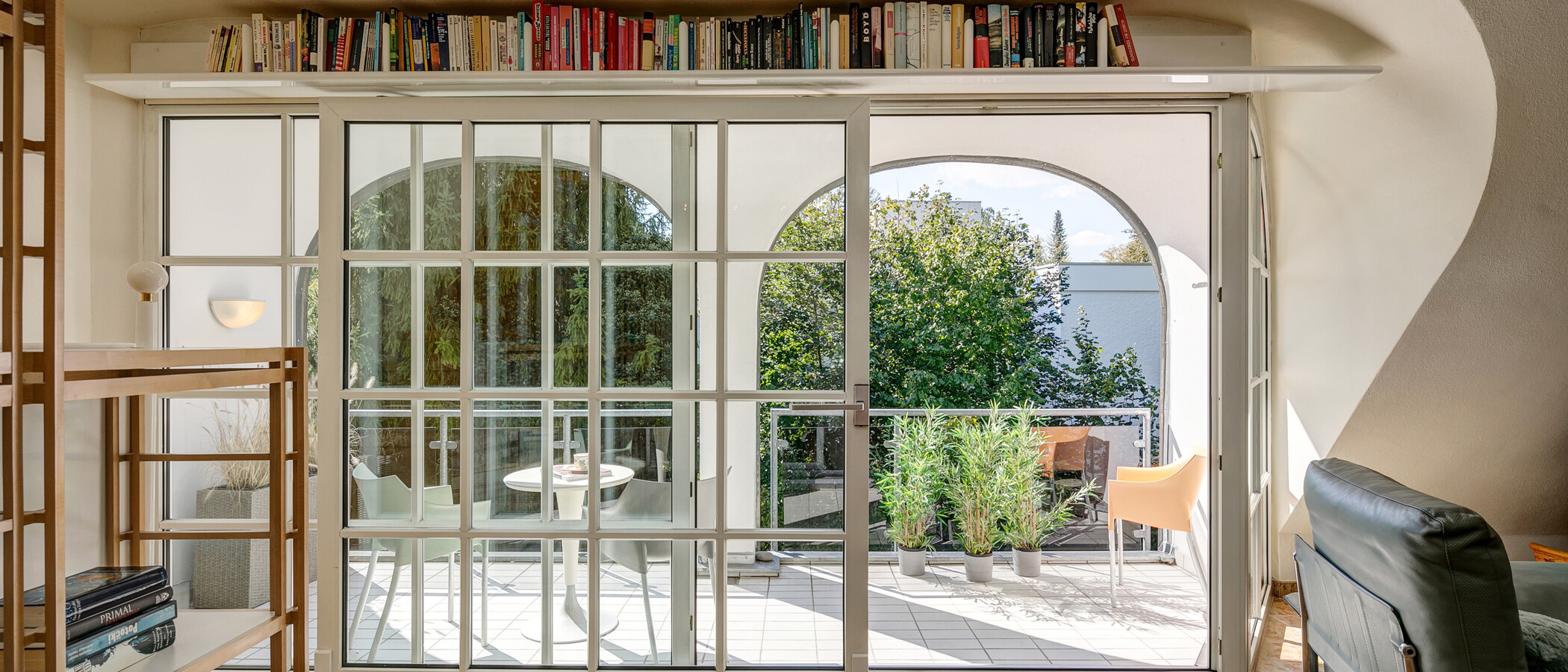 Çatı teraslı daire München Menterschwaige 03 Balkon 11267