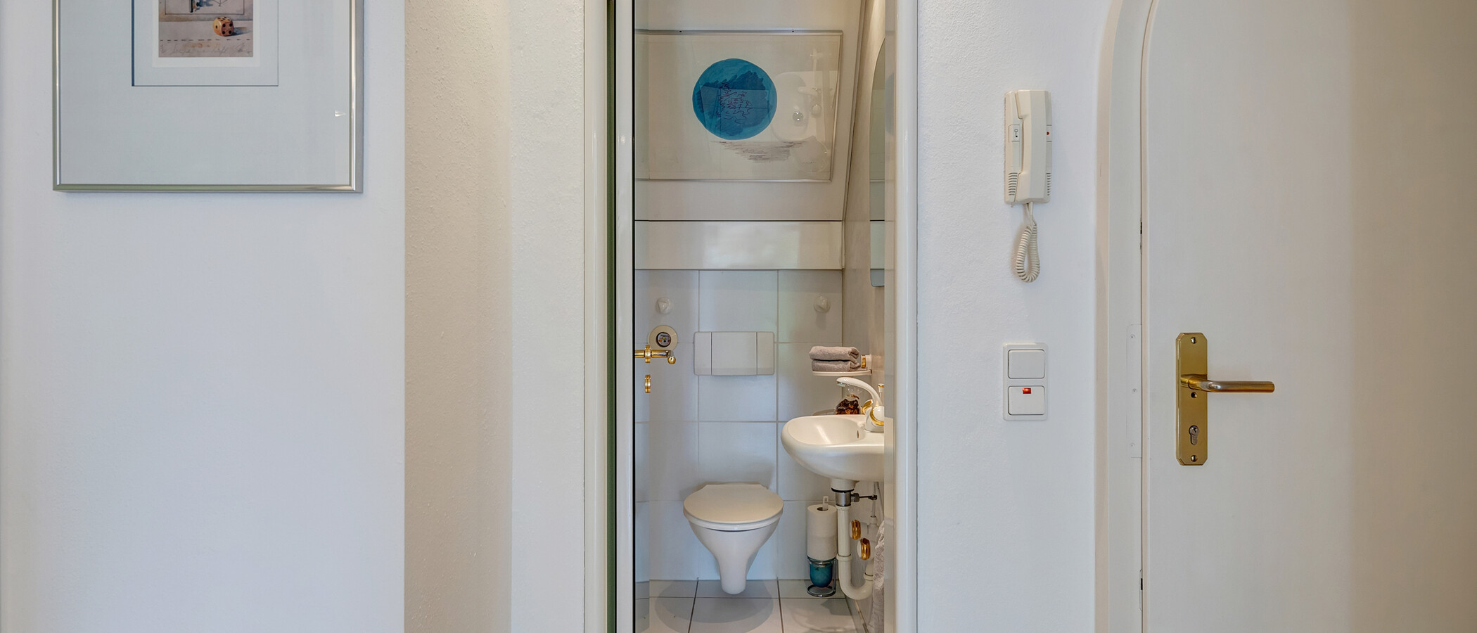 Çatı teraslı daire München Menterschwaige 02 Misafir WC 11267
