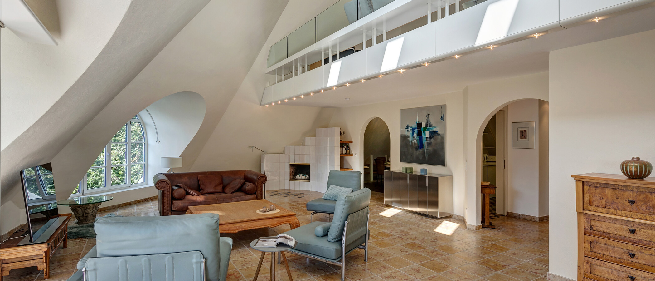 Çatı teraslı daire München Menterschwaige 01 Yaşam alanı 11267
