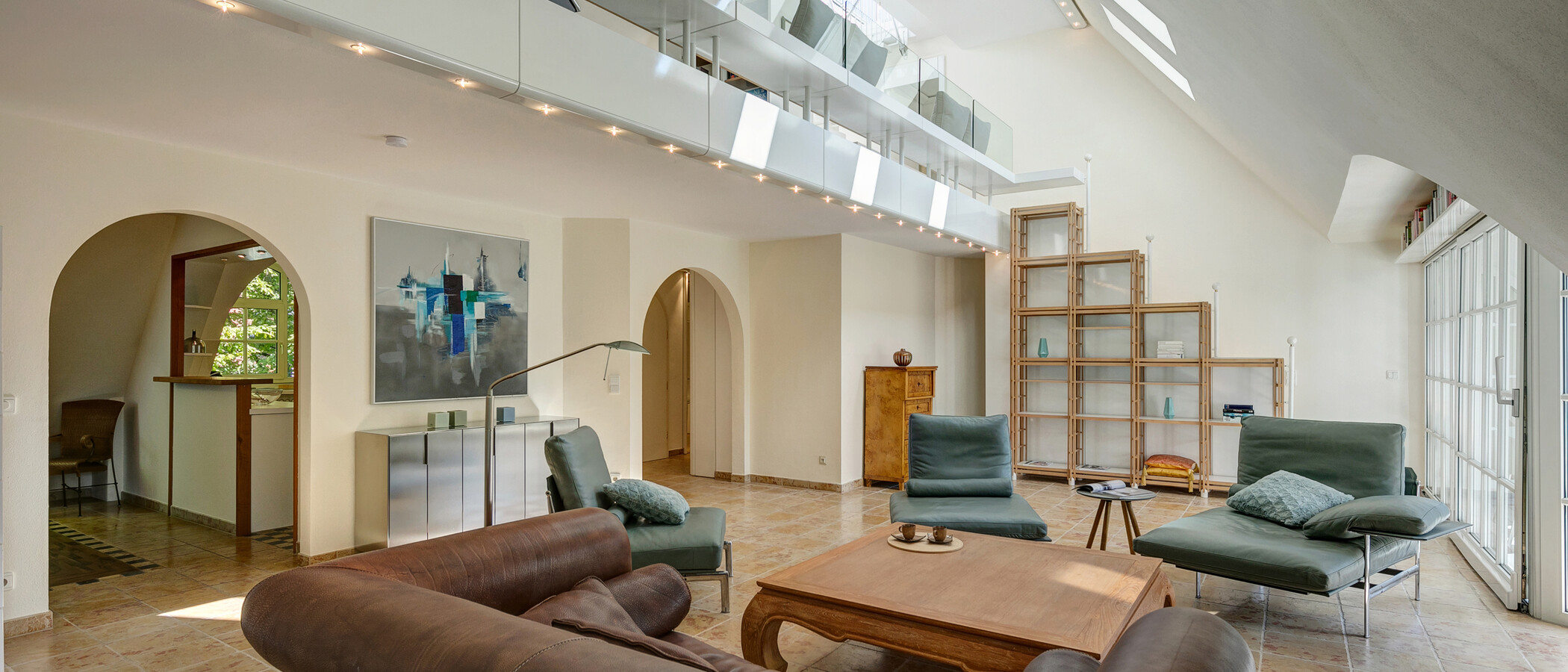 Çatı teraslı daire München Menterschwaige 04 Yaşam alanı 11267