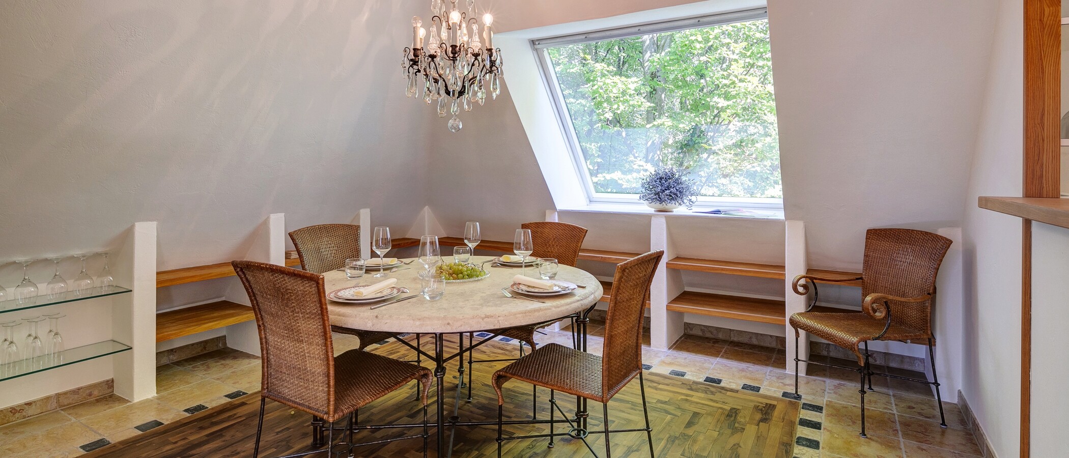 Çatı teraslı daire München Menterschwaige 01 Yemek alanı 11267