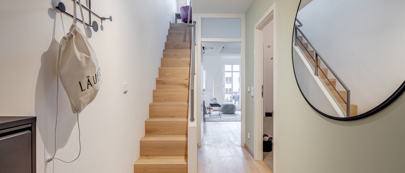 Maisonette galeri dairesi München Maxvorstadt 01 Koridor/koridor geçidi 11294