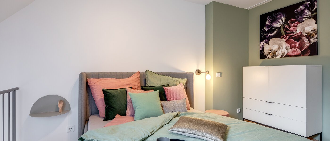 Maisonette galeri dairesi München Maxvorstadt 01 Uyku alanı 11294