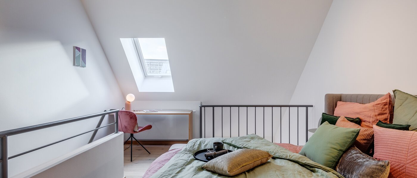 Maisonette galeri dairesi München Maxvorstadt 04 Uyku alanı 11294