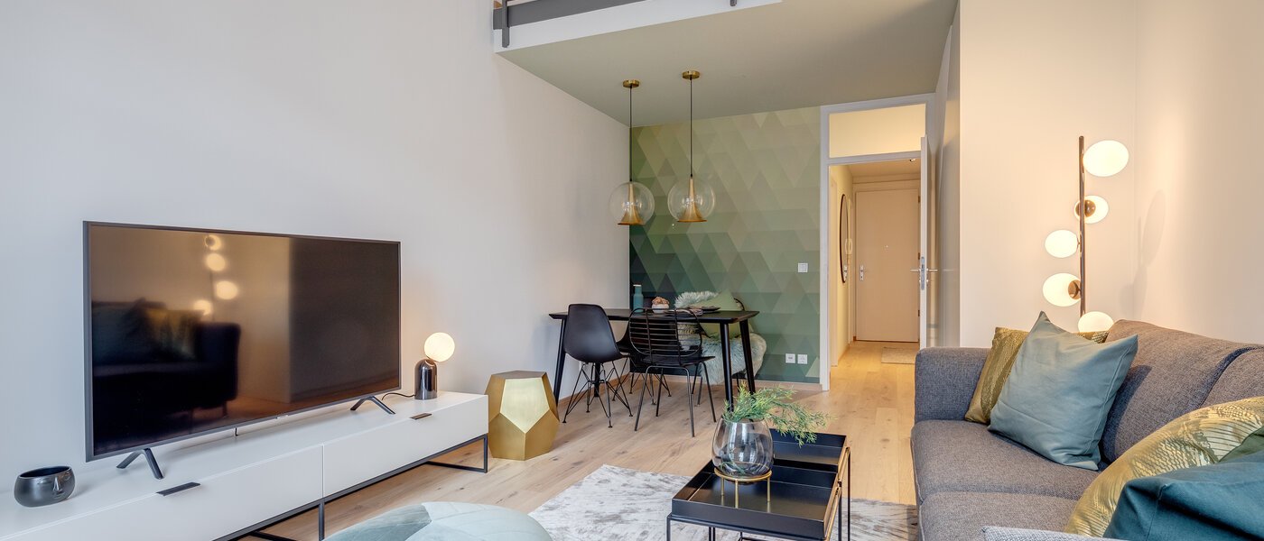 Maisonette galeri dairesi München Maxvorstadt 01 Yaşam alanı 11294