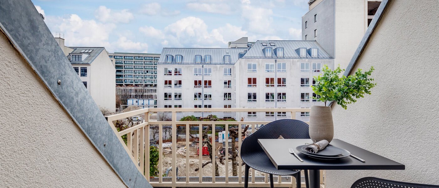 Maisonette galeri dairesi München Maxvorstadt 03 Çatı terası 11294