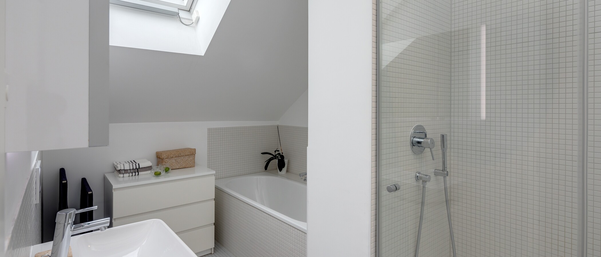 Tagterrasse-lejlighed München Schwabing-West (rund um den Bonner Platz) 01 Badeværelse 11304