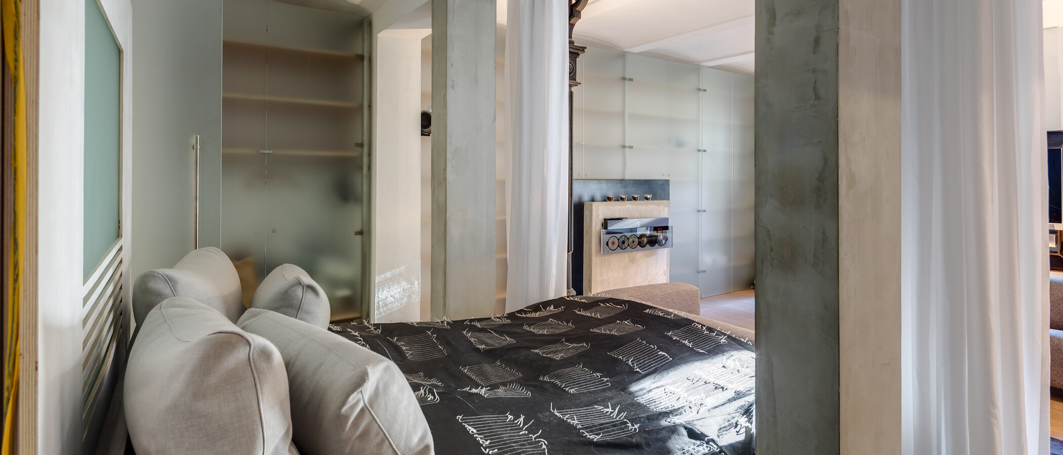 Loft München Maxvorstadt - Westen 01 Hálószoba 11314