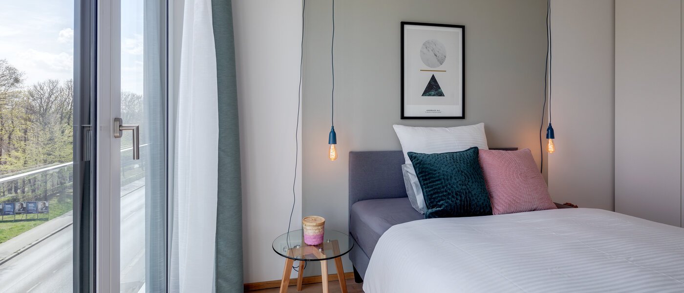 플랫 München Obersendling 01 침실 11350