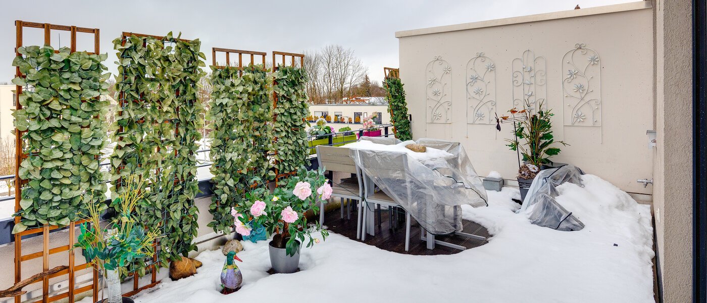 Ravna stran München Oberföhring 02 Strešna terasa 11374