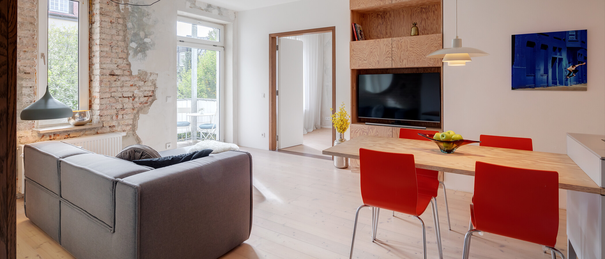 Flat München Westend 03 Stue og oppholdsrom 11413