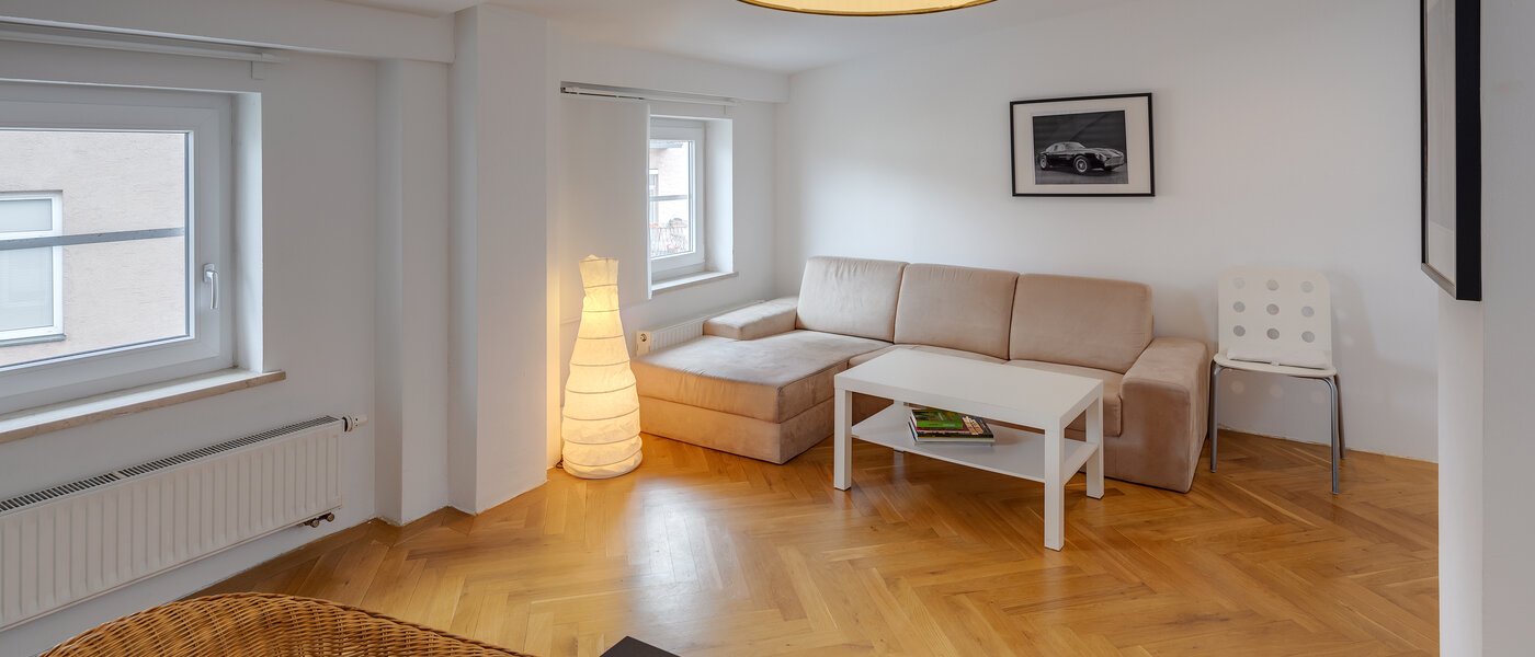 Loftsleilighet München Schwanthalerhöhe 03 Stue og oppholdsrom 11507