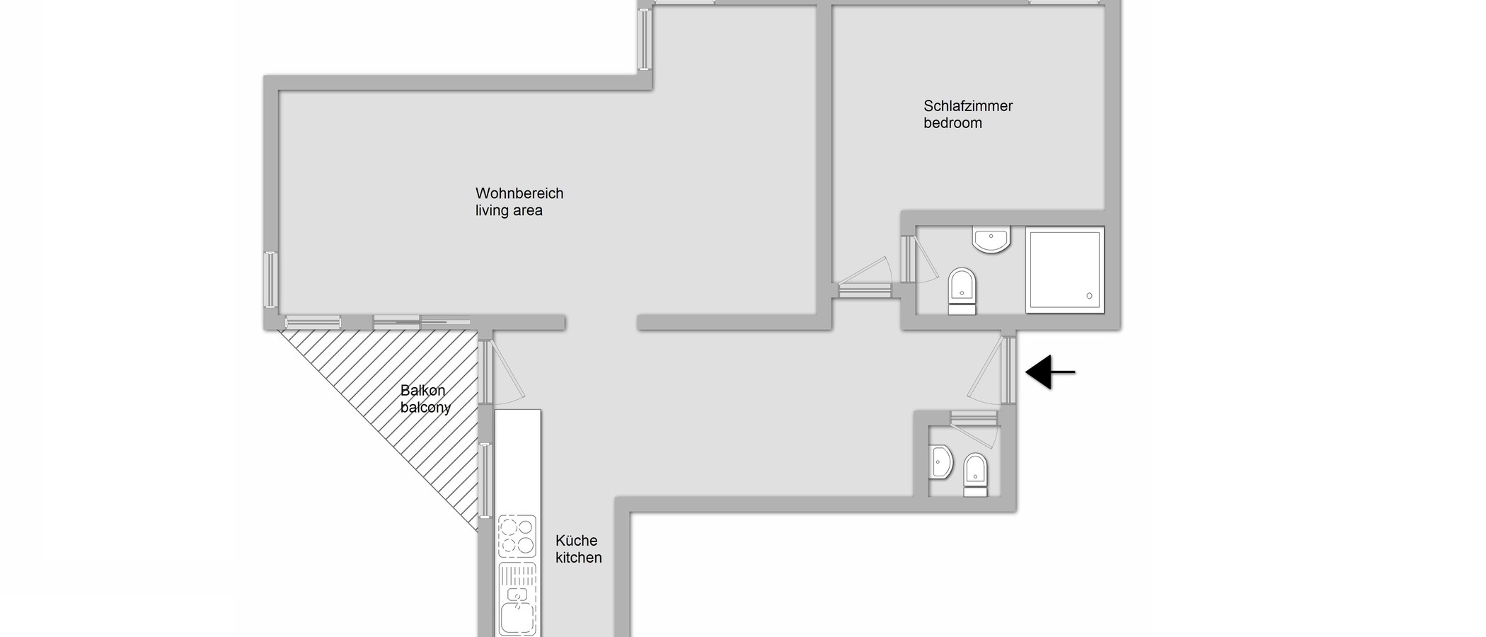 Ravna stran München Schwabing (rechts der Leopoldstraße) 01 Tloris 11509