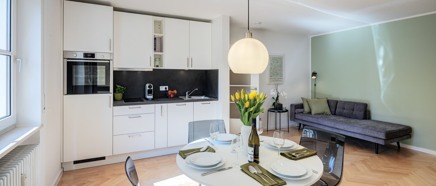 Płaski München Schwabing-Nord (zw. Leopoldstraße & Englischen Garten) 01 Część dzienna 11551