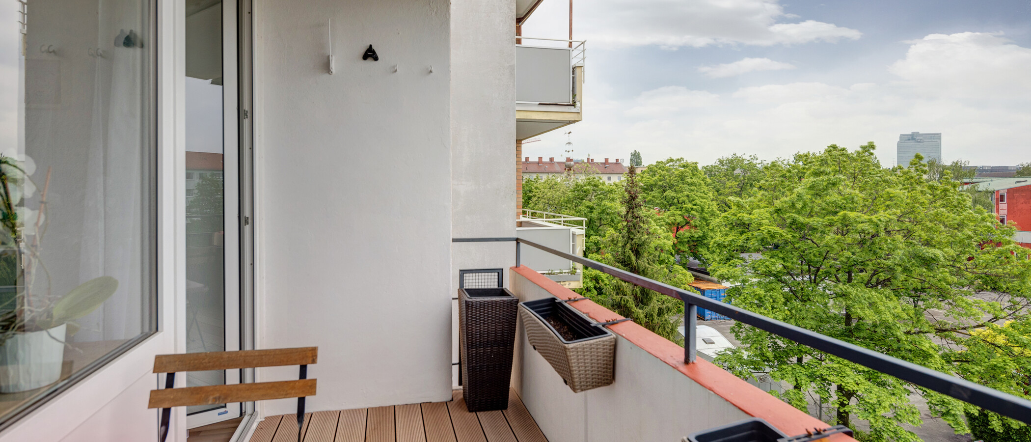 Flat München Milbertshofen 03 Balkong 11553