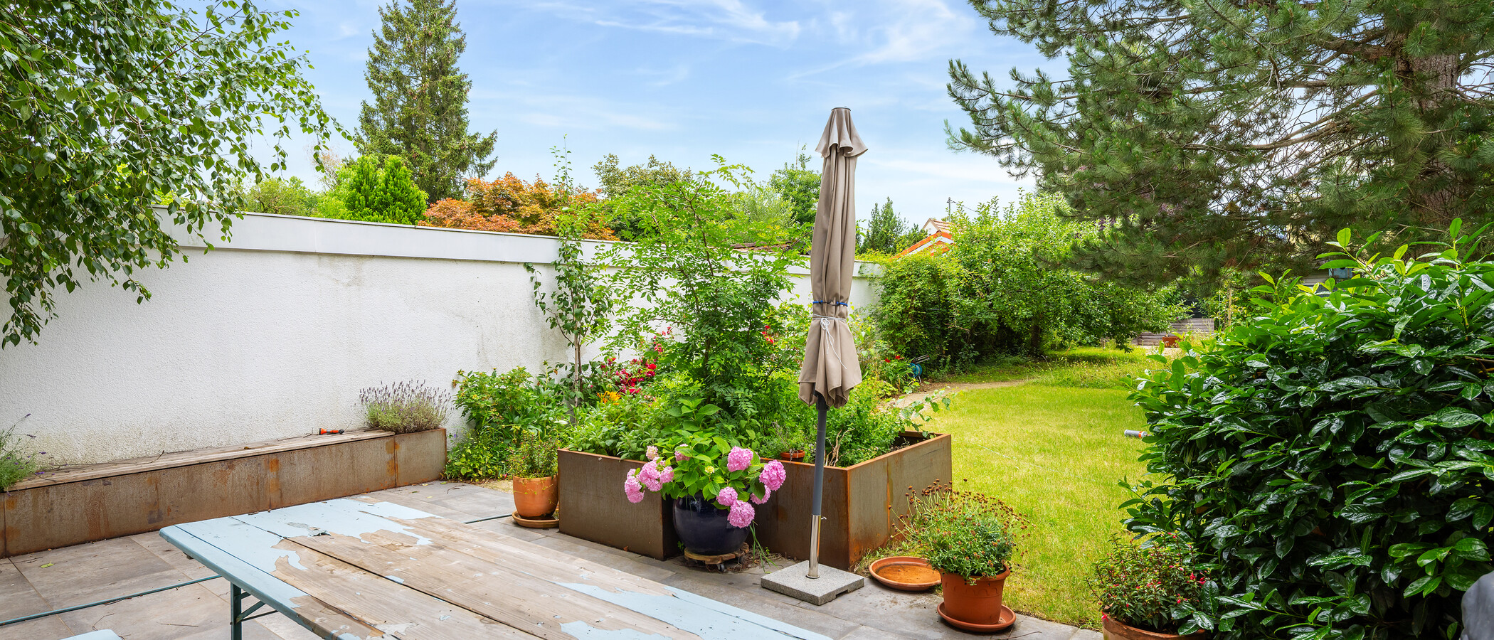 Casa geminada München Harlaching 01 Terraço 11748