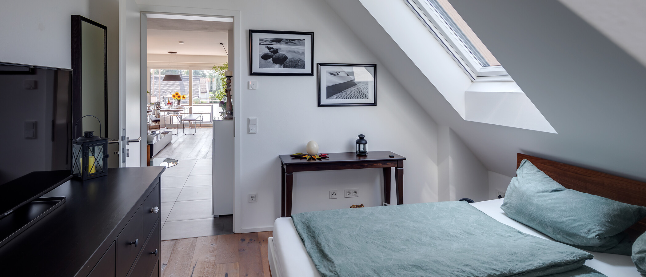 Podkrovní byt München Großhadern 03 Ložnice 11784