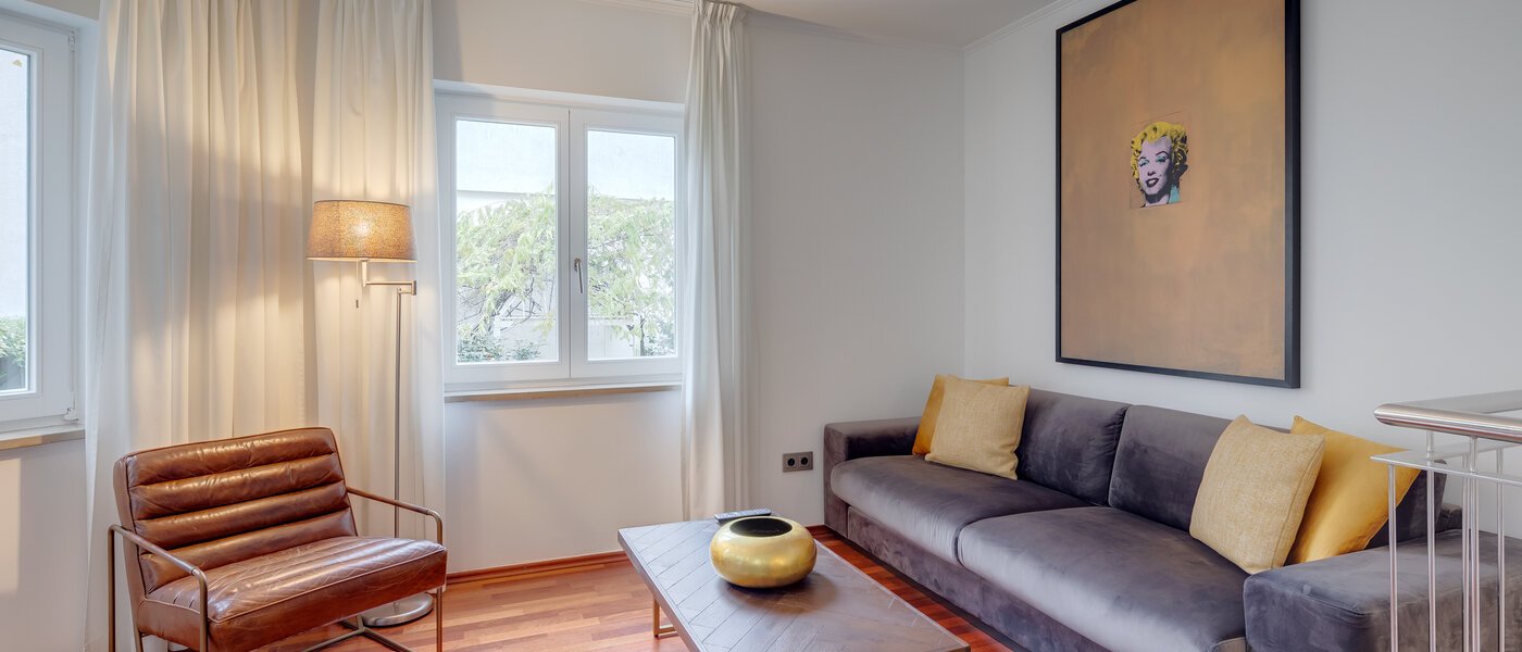 Διαμέρισμα μεζονέτας München Schwabing-West (rund um den Hohenzollernplatz) 03 Καθιστικό 11944