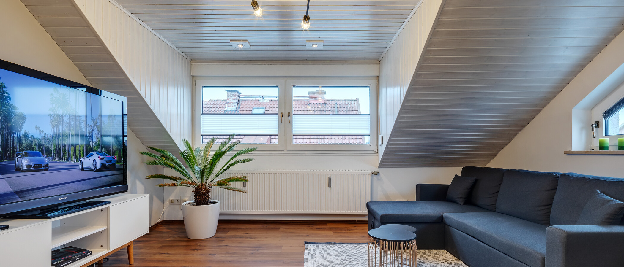 Loftsleilighet München Lerchenau 05 Stue og oppholdsrom 11948