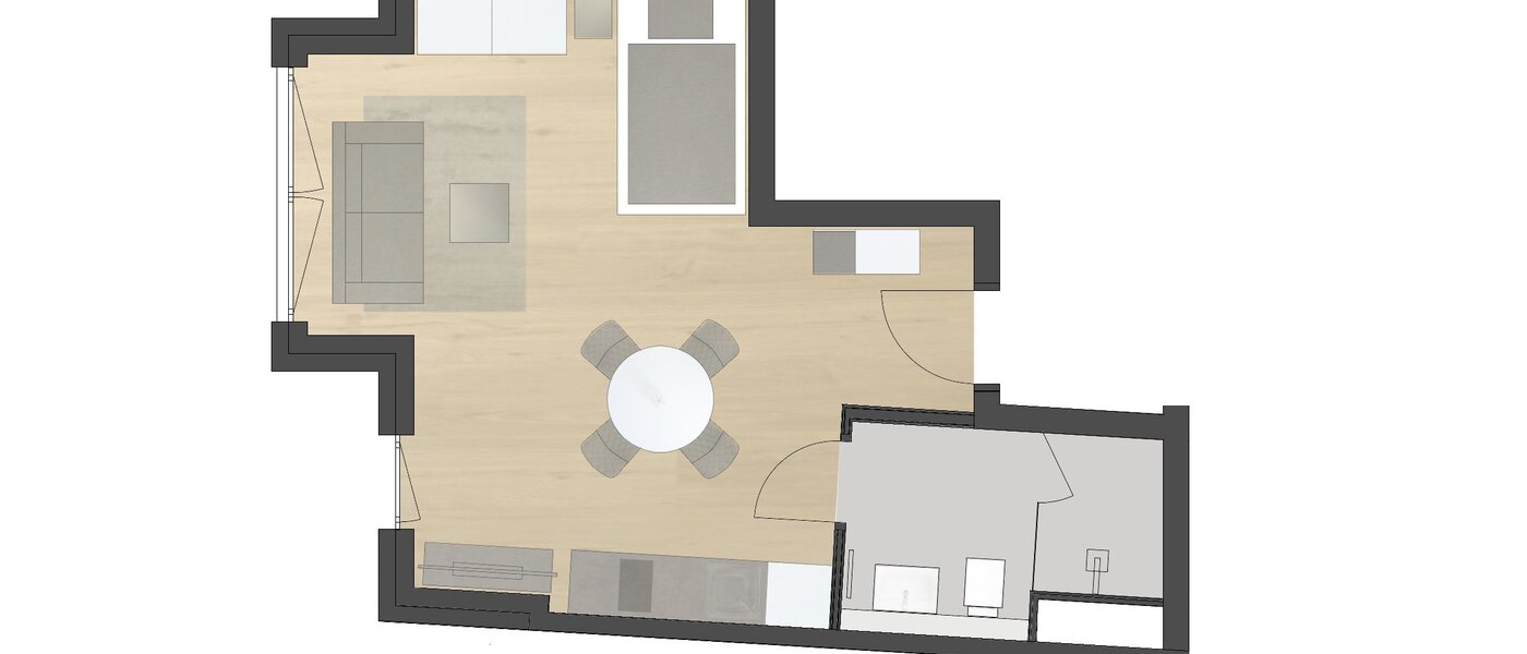 Flat München Milbertshofen 01 Planløsning 11972