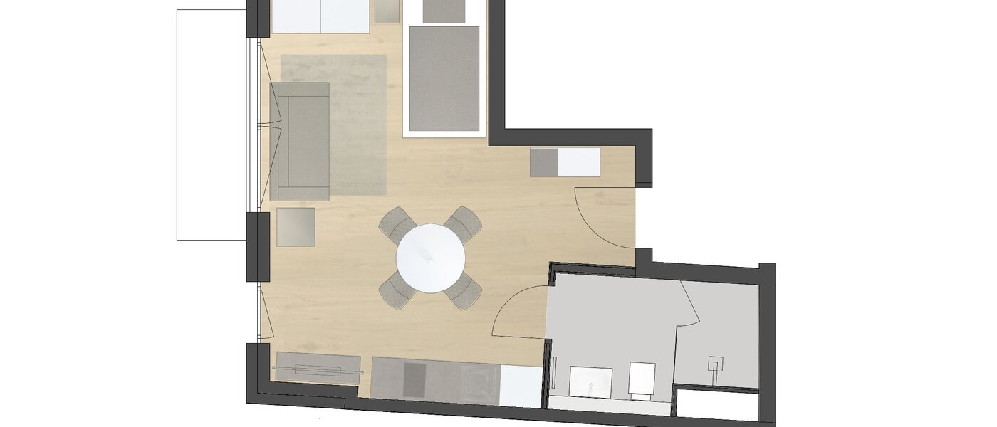 Düz München Milbertshofen 01 Kat planı 11976