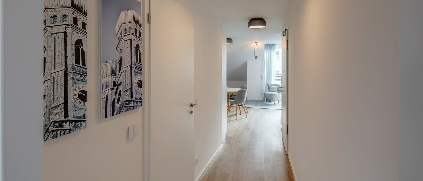 Düz München Milbertshofen 01 Koridor/koridor geçidi 11977