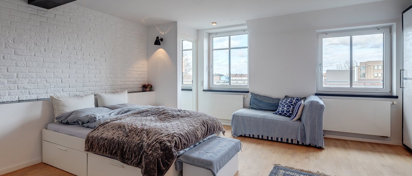 Mezonetový byt München Ludwigsvorstadt 02 Ložnice 12126