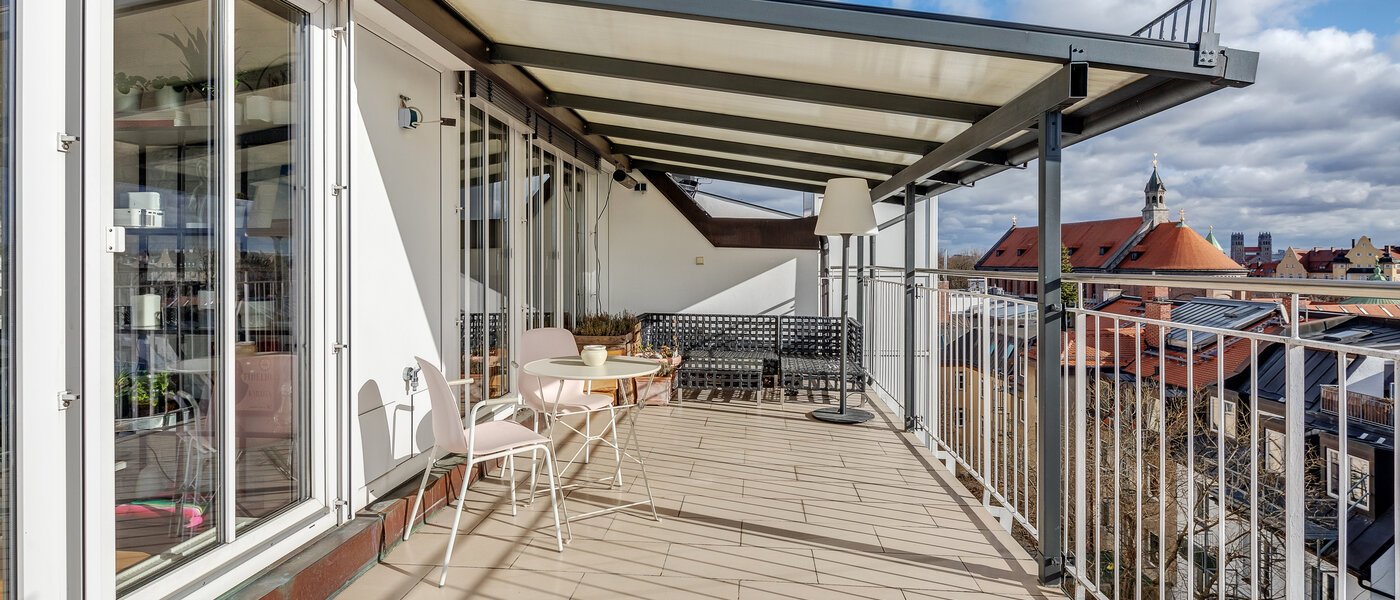 Mezonetový byt München Ludwigsvorstadt 01 Střešní terasa 12126