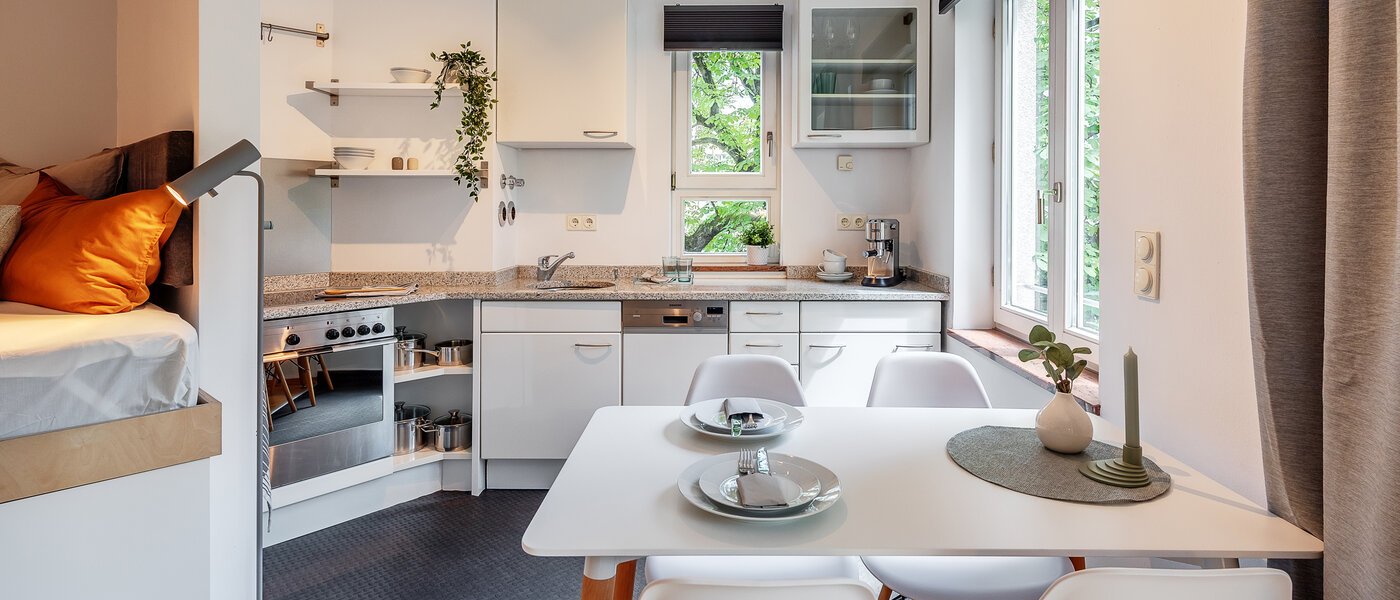 플랫 München Schwabing 01 주방 12216