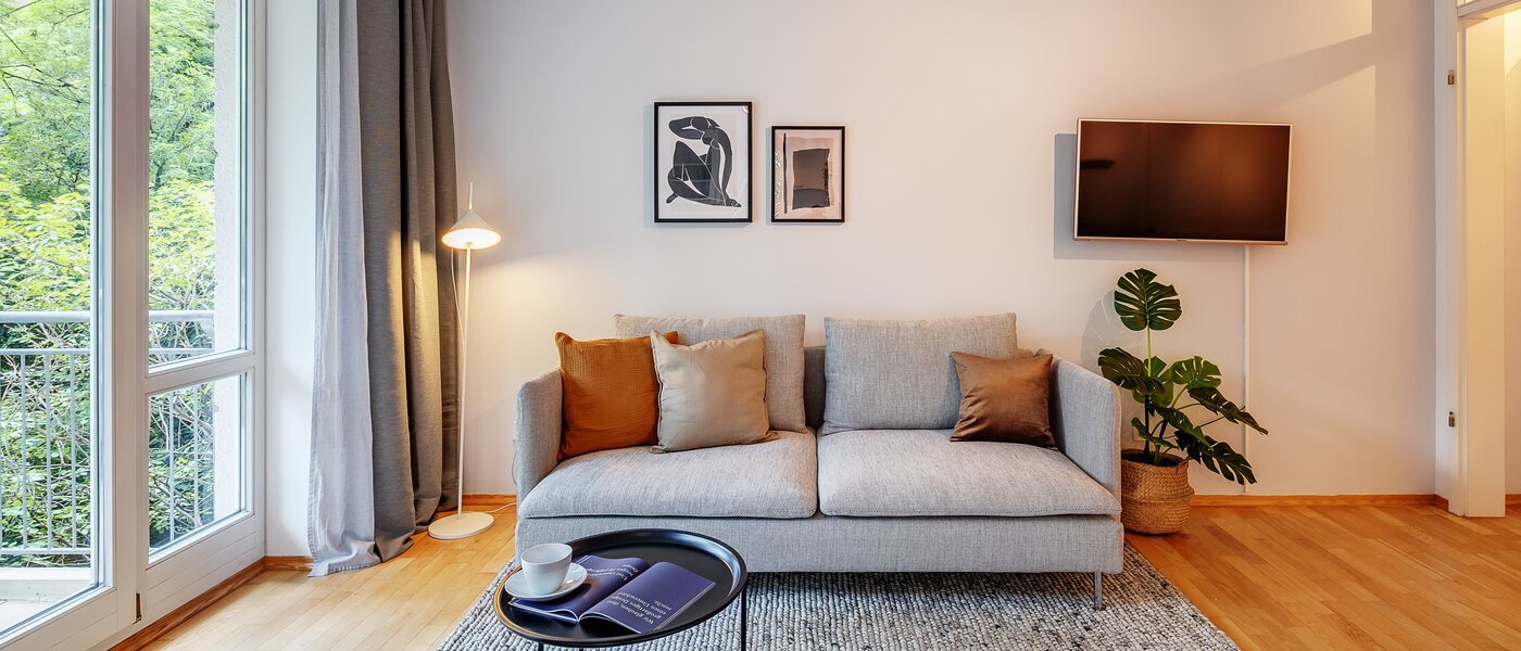 플랫 München Schwabing 02 거실 공간 12216